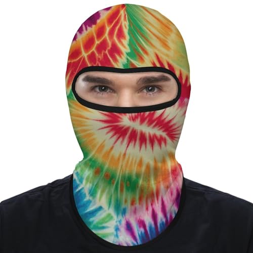 Balaclava para hombre y mujer, máscara para esquiar, máscara facial completa con diseño tie-dye, cubreboca para ciclismo miniatura 1