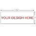 Sellos de goma personalizables (70 x 25mm- 5 líneas)- personalizables Sello autoentintable-...