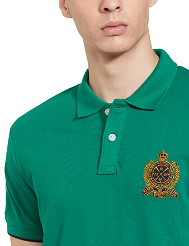 Image of Max Men Cotton Number Sleeve Slim Fit Polo