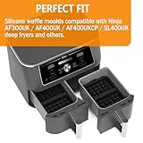 2 Pcs Silicone Air Fryer Liner, Air Fryer Waffle Moulds Soft and Durable Silicone Waffles Mould Accessories for Ninja AF400UK AF400UKCP AF451UK SL400UK - Image 5
