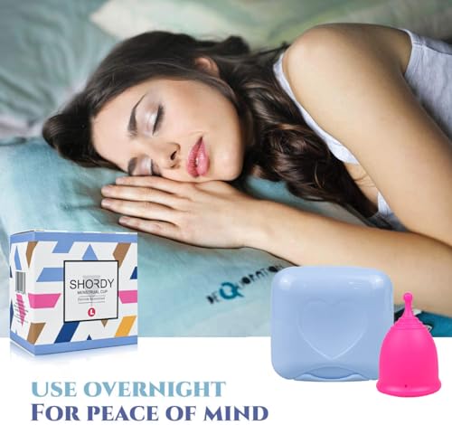SHORDY Menstrual Cup, Single Pack (Small) with Box, Soft & Flexible, Copa Menstrual Kit for Women | Up to 12 Hours of Comfort, Eco-Friendly & Safer Alternative to Pads & Tampons (Pink) - Thumbnail 2