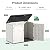 WillowLume 31 Cu.Ft Outdoor Storage, Lockable Vertical Resin Outdoor Storage Cabinet with Floor, All-Weather Waterproof Shed for Garden, Backyard, Pool (31 cu ft)