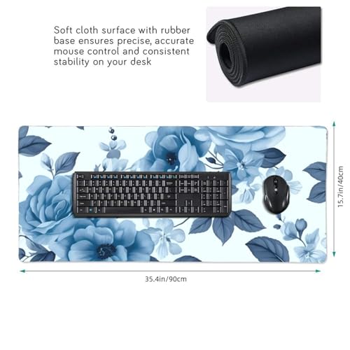 Tapis de souris étendu imperméable et antidérapant pour clavier et souris