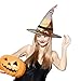 MXDISIWD - Sombrero de bruja de la torre Eiffel de Halloween con...