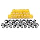 YOFULY ER32 Spannzangen Set Bohrfutter, ER32 Spannzange 2 – 20 mm, ER32 Federzange für CNC-Gravurmaschine und Fräsdrehmaschine, Werkzeughalter, 19Teile…