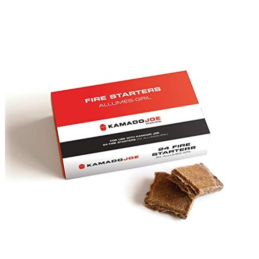 Kamado Joe Pure Paraffin All-Natural Odorless Wax Cube Fire Starters, Made for All Kamado Joe Charcoal Grill and Compatible with All Charcoal Grills & Fireplaces, 24-count, Model KJ-FS