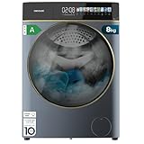 Cecotec Lavadora Secadora 8-5Kg Carga Frontal Bolero Wash&Dry 85900 Inverter Titanium A, 1400 rpm, 11 programas, Motor Inverter Plus, pantalla FullColor 10,3", Funciones SteamMax, Stop&Go, Delay Start