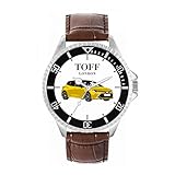 Toff London Orologio giallo da auto piccolo TLWL-2128