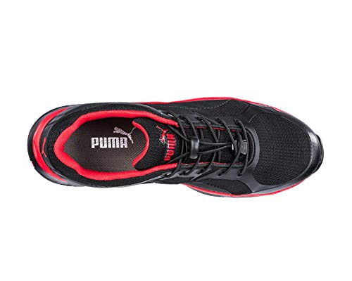PUMA Safety Men's Fuse Motion 2.0 RED Low 643890-46 ESD bezpečnostní bota S1P Velikost: 46 Černá, Červená 1 Pa, EU, 46 EU