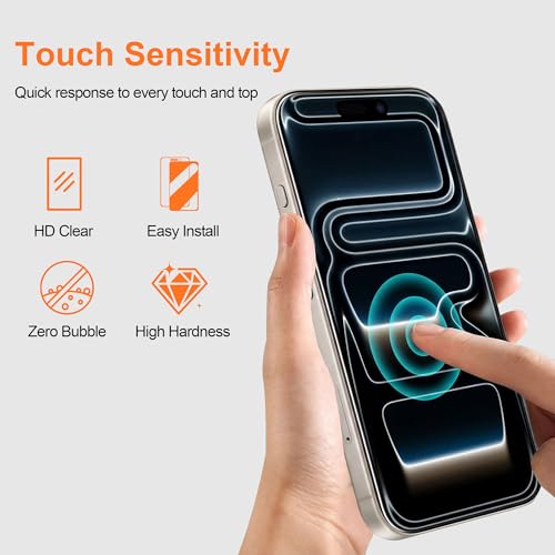 Verre trempé iPhone 17 Pro anti-choc pour écran sans trace - 3