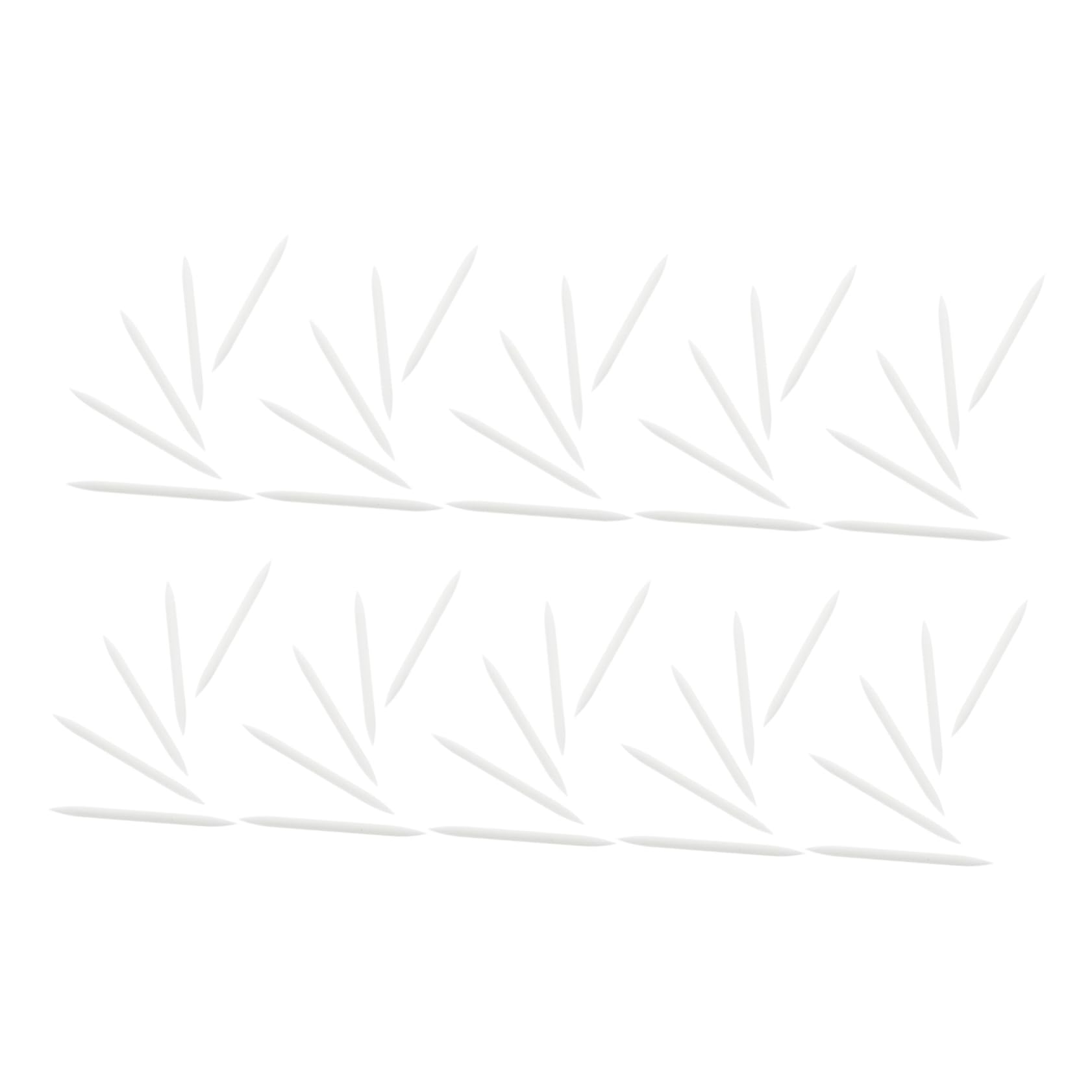 FOMIYES Silicone Eyeliner Brush Head Replacement 50pcs Soft Tips for Eyeliner Brush Versatile Diy Makeup Applicator