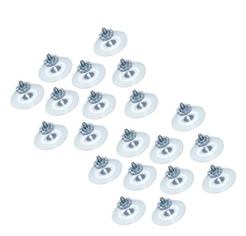 Ventouse PVC M6 diamètre 40 mm en lot de 40 pièces avec tige filetée