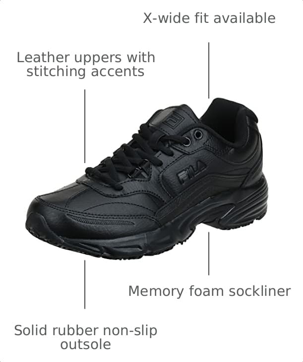Image of Fila Womens Memory Workshift Slip Resistant Shoe