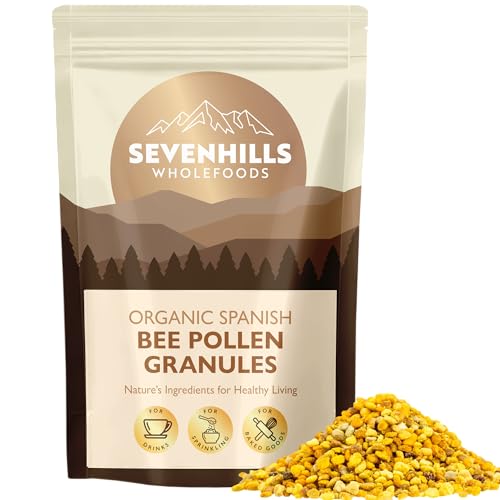 Sevenhills Wholefoods Organic Spanish Bee Pollen Granules 200g Raw Ethically Harvested