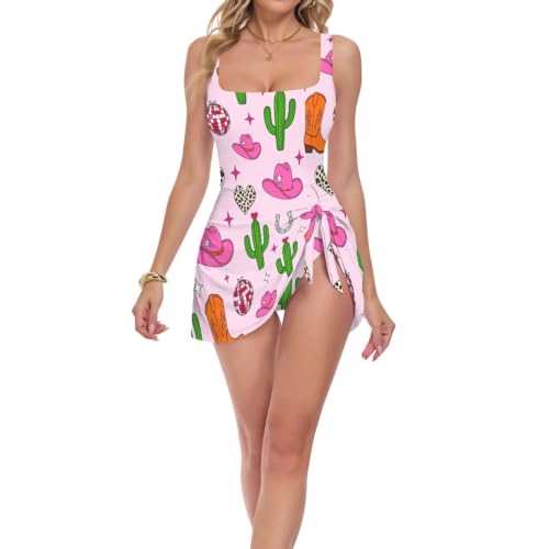 Maillot de bain amincissant Coast Cowgirl en rose esthétique et chic