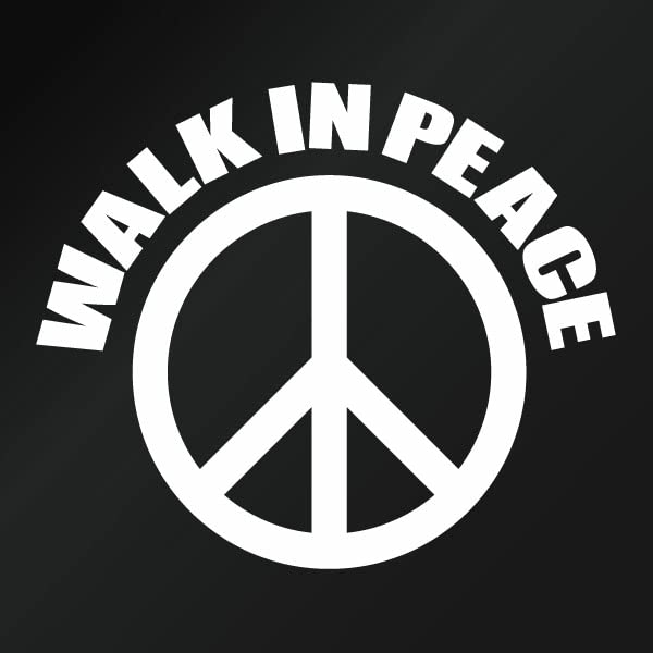 Amazon | 【カッティングステッカー WALK IN PEACE 033（ピースマーク