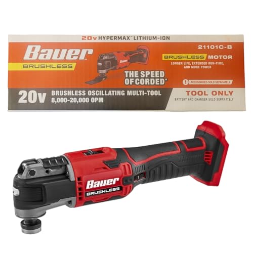 20V Brushless Cordless Variable-Speed Oscillating Multi-Tool Compatible with Bauer - Tool Only