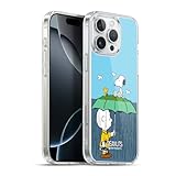 Head Case Designs Officially Licensed Peanuts Charlie, Snoppy & Woodstock Halfs and Laughs Gel Case [Military Grade Protection] Compatible with Apple iPhone 16 Pro Max and Compatible with MagSafe