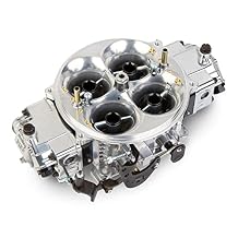Holley Carburetor, Gen 3 Ultra Dominator, Model 4500, 4-Barrel, 1050 CFM, Dominator Flange, No Choke, Mechanical Secondary, Dual Inlet, Aluminum, Black Anodized/Tumble Polished, Each