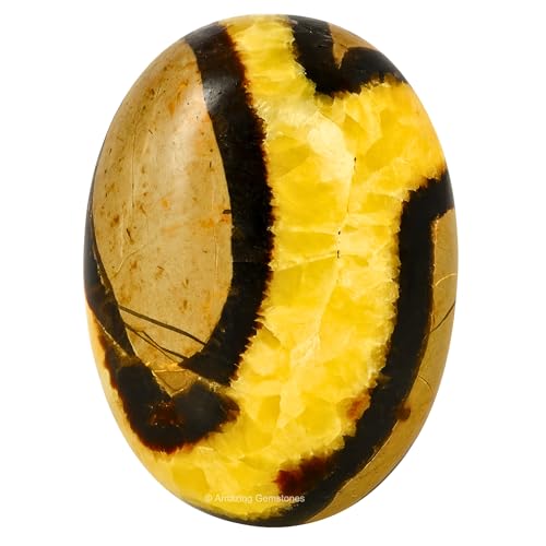 Image of Amazing Gemstone Septarian Crystals and Healing Stones - Large Palm Stone Crystals Piedra - Crystal for Good Luck, Balanced Positive Energy, Meditation - Unique Stocking Stuffers, Gifts for Women, Men
