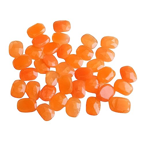Calcédoine orange 14mm à 16mm pour cabochon pierre précieuse facettée PUSDG10