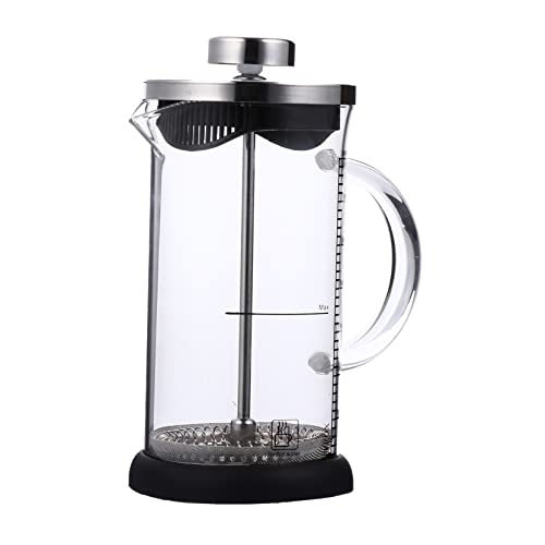 SOLUSTRE 1pc Stainless Steel Teapot with Filtration Lid Coffee Press for Tea for Home Office Use present for Friends Family