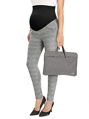 fitglam Damen Umstandshose für Arbeit Schwangerschaft Pants Büro über dem Bauch Stretch Skinny Leg Pants Cover