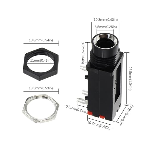 Connecteur jack 6.35mm stéréo PJ-309 parfait pour vos studios et instruments - 7