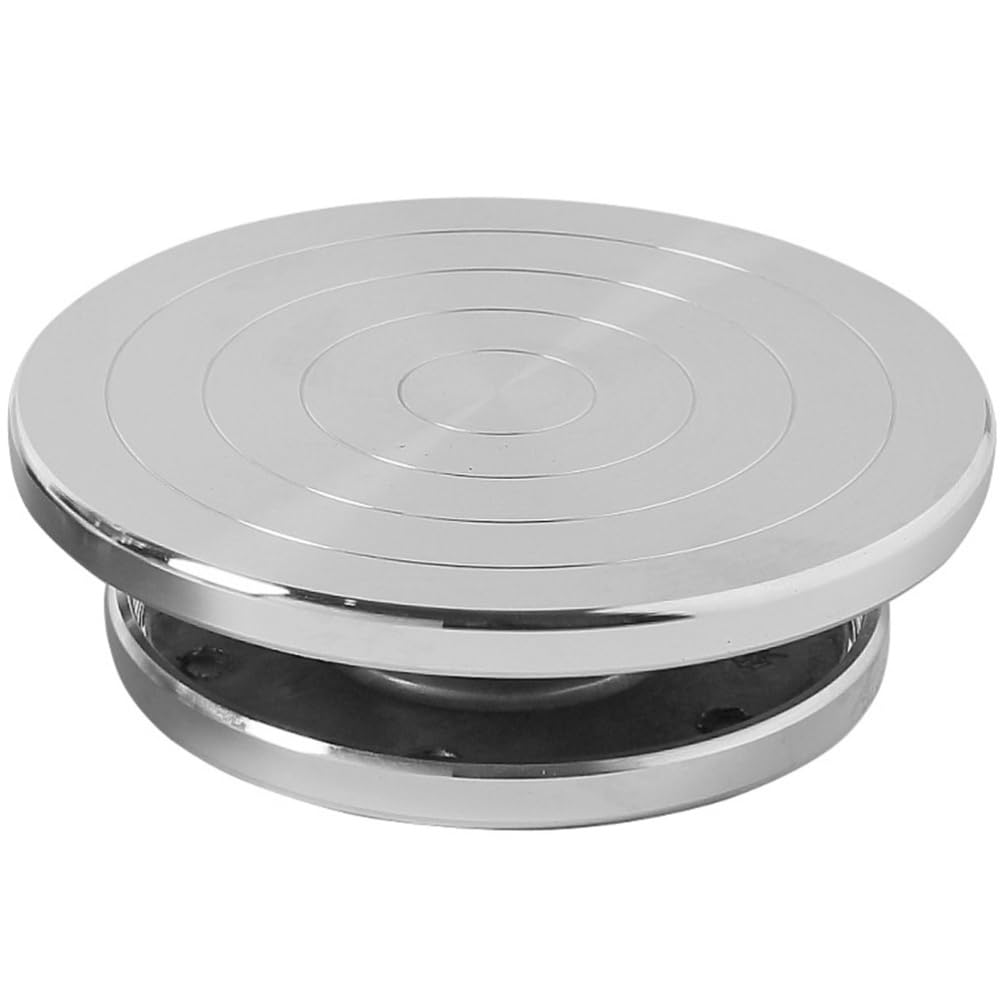 EXCEART Placa Giratoria De Arcilla Rodamiento Giratorio 360 Grados Soporte Para Decoración Base Antideslizante