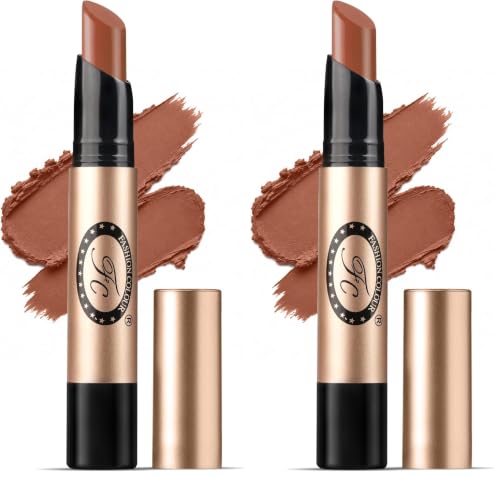 Image of Fashion Colour Supreme Lasting Honey Lip Non Transfer Lipstick 2.6g | Lipstick For Women | Available in 18 Super Creamy Shades | (318-Toffee, 2.6g) (Pack of 2)