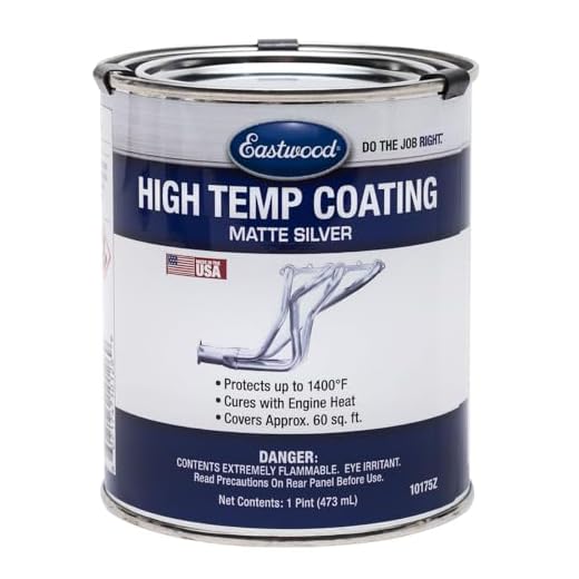 Eastwood Durable Matte Silver Finish Heat Resistant Easy to Apply Paint Pint