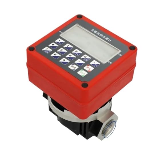 Débitmètre électronique 1 pouce avec écran digital rétroéclairé 12V pour carburant et eau