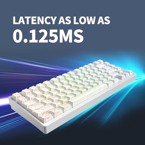 Image of IROK MG75PRO 81 Keys Wired Magnetic Switch Mechanical Keyboard, Hall Effect, 8KHZ /ARGB /CNC Aluminum, Gasket Structure Gaming Keyboard(White)