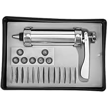Mumusuki Cookie Press Set, 22 Pcs Aluminium Alloy Cookies Biscuits Press Maker Kit for DIY Biscuit Cookie Making and Cake Icing Decorating