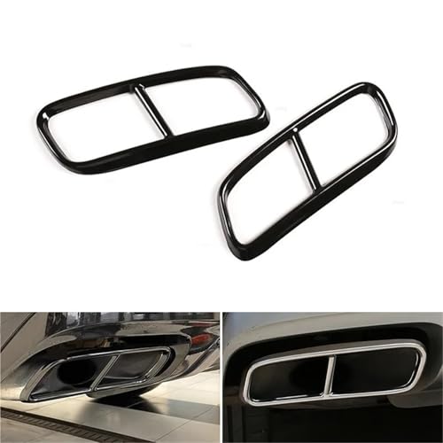 Embouts de pot d'échappement pour Audi Q7 2016-2018 rénovation cache-pots noirs