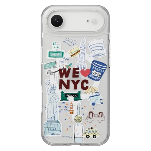 iPhone Air 対応 ケース クリア MagSafe 対応 イラスト おしゃれ 可愛い 耐衝撃 スマホケース かわいい マグセーフ 携帯ケース Style M ニューヨーク