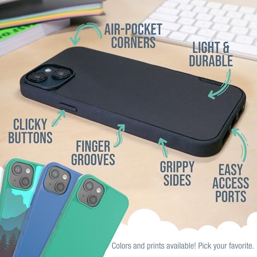 Image of Smartish iPhone 15 Plus Magnetic Case - Gripmunk Compatible with MagSafe [Lightweight + Protective] Slim /Thin Grip Cover for Apple iPhone 15 Plus - Clearly Clear