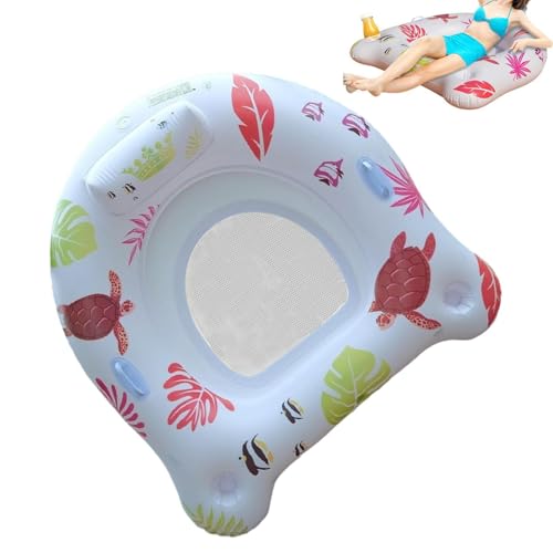 Silla inflable para piscina con soporte ergonómico de bronceado solar flotante para playa