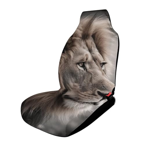 Protection de siège avant et arrière universelle avec motif lion pour auto et camion