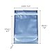 Sealable Food Storage Pouch Bags - Stand Up Aluminum Plastic Bags by Greenery for Kitchen - Clear Front & Aluminum Foil Back - 5”W x 8”H -100-Pack - Ideal for Healthy Snacks, Spices, Cereals, Nuts