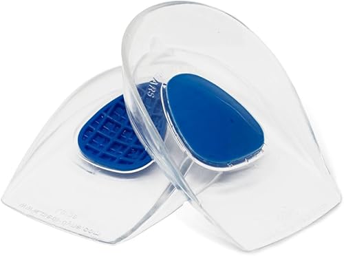 Tuli's Talones de gel de doble densidad, cojines que absorben los golpes para espuelas de talón, enfermedad de Sever y alivio del dolor de talón, 1