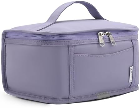 Insulated Lunch Bag Leakproof Lunch Box Bag Men and Women Portable Lunch Cooler Bag Reusable Lunch Box Food Lunch Container for Adults Work Office Camping Picnic Travel Outdoor Purple