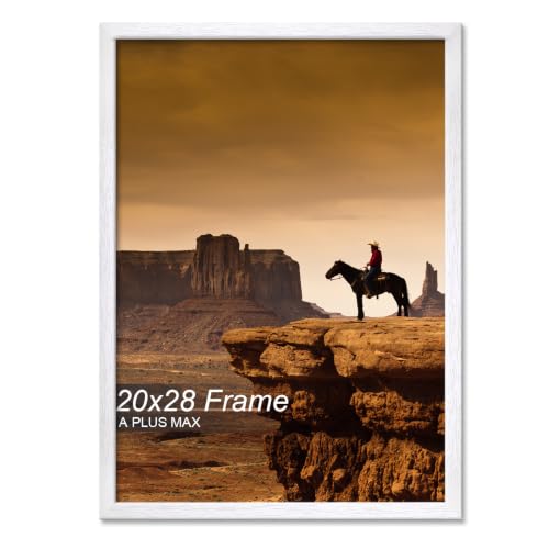 A PLUS MAX 20x28 Picture Frame White Light Weight Wall Mount