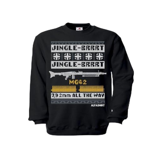 Pull MG42 Jingle BRRT au design militaire unique pour l'hiver