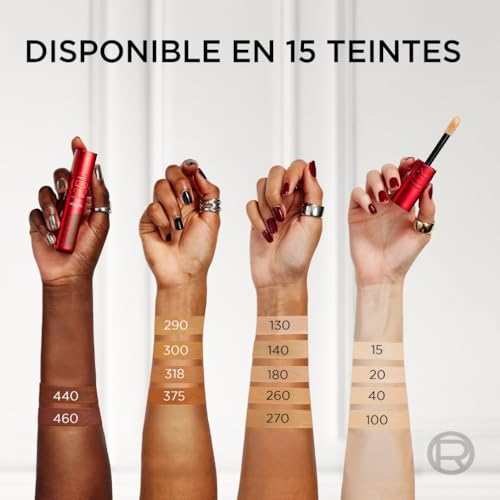 'Oréal Paris Encre de Teint Skin Ink Fond de Teint Haute Couvrance Tenue Semi Permanente Fini Naturel Convient aux Peaux Sensibles Teinte : Deep Neutral 440 15 ml - vue 8