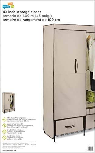 Honey-Can-Do Portable Wardrobe Storage Closet #TOP2