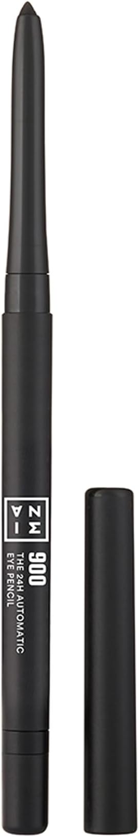 3INA MAKEUP - The 24h Automatic Eye Pencil 900 - Black Creamy Precise Long Lasting Eyeliner Waterproof - Sharpener & brush