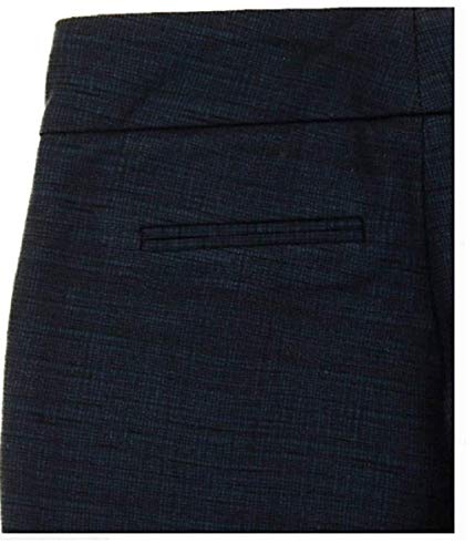 Hilary Radley Womens Straight Leg, Flat Front Dress Pant (16, Navy)