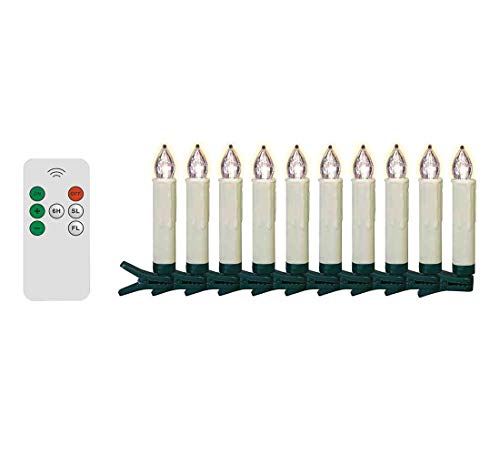 Preisvergleich Produktbild LED Christbaumkerzenset mit 10