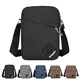 【𝐍𝐲𝐥𝐨𝐧 + 𝐎𝐱𝐟𝐨𝐫𝐝 𝐂𝐥𝐨𝐭𝐡】:The cross body bag is made of high-quality nylon and water-resistant oxford material, so you don't have to worry about the bag getting soaked in water or getting wet in the rain. The waterproof outer material and soft inner mat...